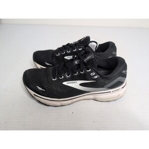 Brooks Ghost 15 Womens 8 Neutral Cushioned Road Running Shoes Black White